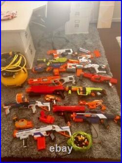 10+ Nerf Elite Rival Mega Doomlands And Zombielands Blasters Lot Ammo Included