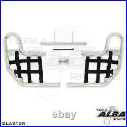 Blaster YFS200 YFS 200 Nerf Bars Alba Racing Silver bar Black nets 212 T1 SB