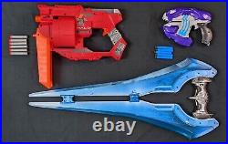 HALO Mattel/Hasbro Toy Weapons Lot Mangler, Plasma Pistol, Energy Sword