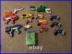 Huge Lot Of Nerf Guns With Accessories And Ammo Mega Blasters