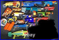 Huge NERF Gun Lot & Accessories 16 Guns