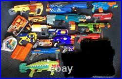 Huge NERF Gun Lot & Accessories 16 Guns