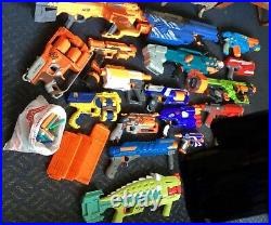 Huge NERF Gun Lot & Accessories 16 Guns