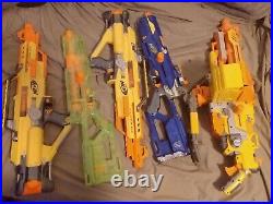 Large lot of Nerf blasters