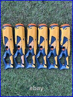 Lot Of 6 Nerf Dart Tag Swarmfire 20 Battery Powered Blaster Gun With Extension