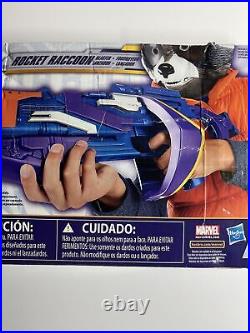 Marvel Guardians Of The Galaxy Rocket Raccoon Blaster Nerf Gun Hasbro NIB (READ)