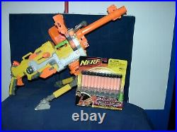 Modifyed Nerf Vulcan EBF25 Blaster N Strike Gun With Ammo Belt, Ammo Box