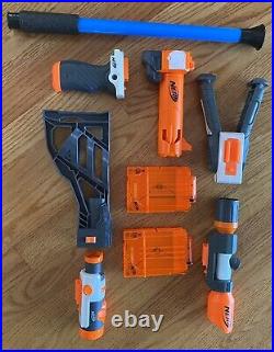 NERF Blaster LOT, 8 Blasters, 100+ Darts, Many Attachments