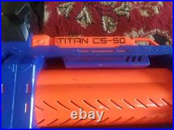 NERF Elite Titan CS-50 Fully Motorized Dart Toy Blaster Complete Discontinued