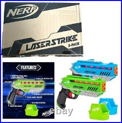 NERF Laser Tag Strike 2 Player Lazer Pack Indoor Outdoor Game Blaster Play Gift