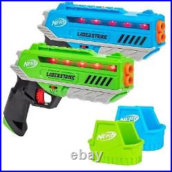 NERF Laser Tag Strike 2 Player Lazer Pack Indoor Outdoor Game Blaster Play Gift