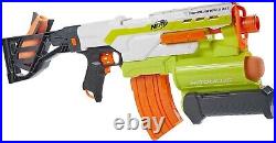 NERF Modulus Demolisher 2-in-1 Motorized Blaster Fires Darts and Rockets Toy Gun