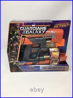NERF Star Lord Quad Blaster Guardians Of The Galaxy Marvel Hasbro 2014 Set of 2