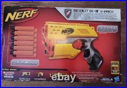 NEW! NIB Nerf Scout IX-3 Blaster 2 Pack N-Strike 12 Whistler Darts Included