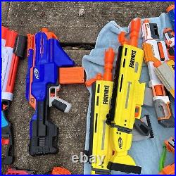 Nerf Blaster Lot Includes 43 Nerf Blasters, Darts Pictured Are Included