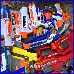 Nerf Blaster Lot Includes 43 Nerf Blasters, Darts Pictured Are Included