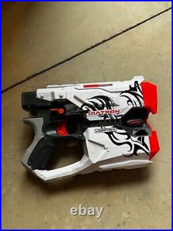 Nerf Diatron Vortex Multi Shot Madness Disc Gun Blaster used no disks