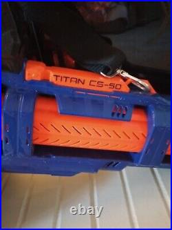 Nerf Elite Titan CS-50 Battery Powered Dart Drum Full Auto Toy Blaster