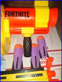 Nerf Fortnite LOT Rocket Blaster AR-L ELITE and SHHHHH pistol