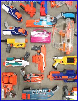 Nerf Huge Mixed Lot of 40 Dart Zone Guns & Accessories