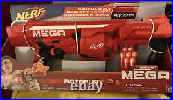 Nerf N-Strike Mega RotoFury Blaster NIB 90ft