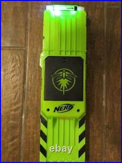 Nerf Rayven CS-18 Blue N-Strike Elite 4 Firefly Glow Darts Gun Rare FREE SHIP
