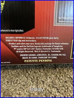 Nerf Rayven CS-18 N-Strike Elite Glow In the Dark Blaster Gun Brand New Open Box