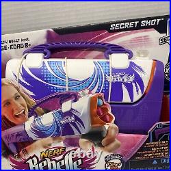 Nerf Rebelle Secret Shot Blaster Purse (Purple) Brand New