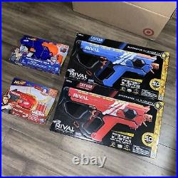 Nerf Rival Battling Motorized Blaster Red & Blue Perses MXIX-5000 + Bonus Guns