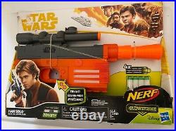 Star Wars Han Solo Nerf Glowstrike Blaster New