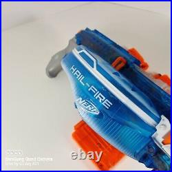 Ultra rare Nerf Hail Fire Sonic Ice blue elite blaster gun w shields full workin