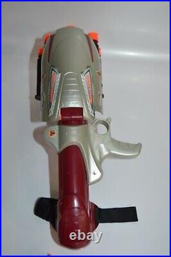 Vintage 1996 Nerf Cyber Stryke Gear Roto Track Blaster Dart Gun #61336 Tested