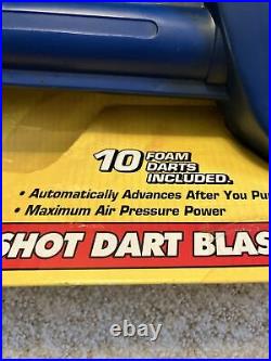 Vintage Hasbro/Larami 1999 Nerf SuperMaxx 3000 (Blue) 8-shot dart blaster - NEW