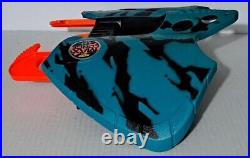 Vintage Rare NERF Max Force Manta Ray Blaster 1995 Aqua Black WORKS NO DARTS